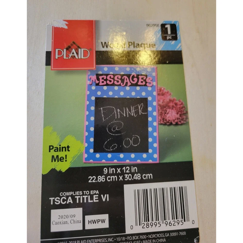 Lot Of Wood Crafts Hearts Trivet, Wood Plaque, Chalkboard Wood‎ Tag, Photo Frame